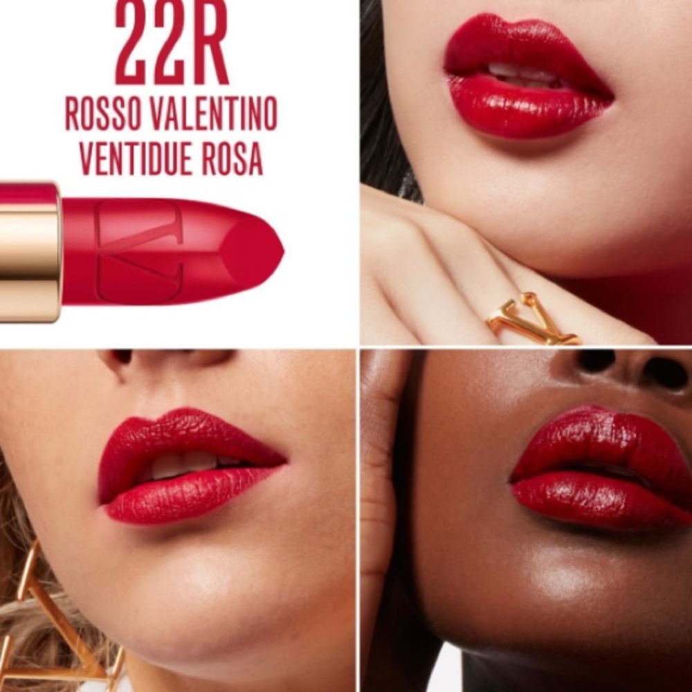 Rosso Valentino Red Lipstick Deluxe Sample Mini Shade 22R in Satin - Picture 11 of 13